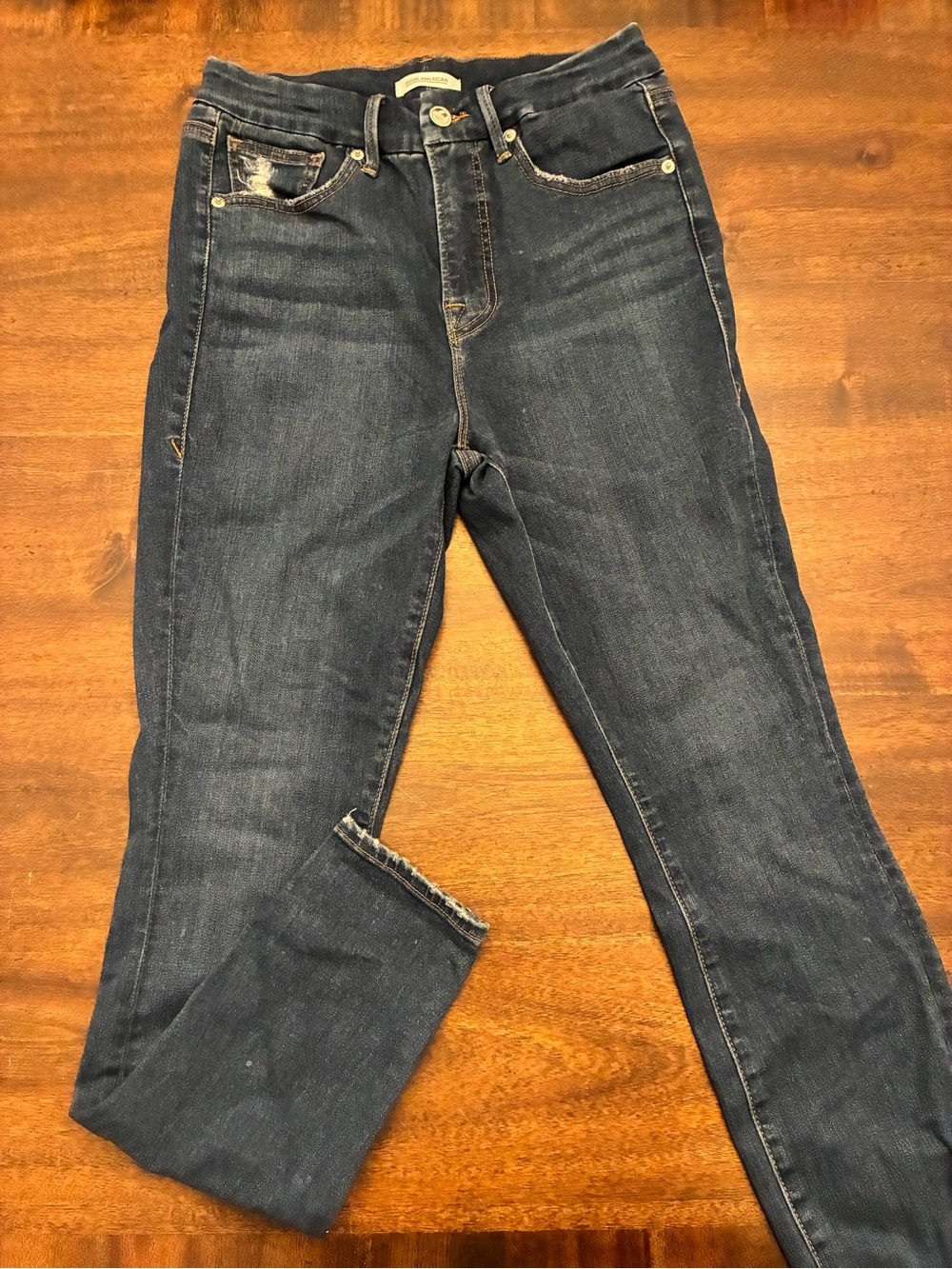 Good American Good Waist 8 29 Skinny Jeans Blue